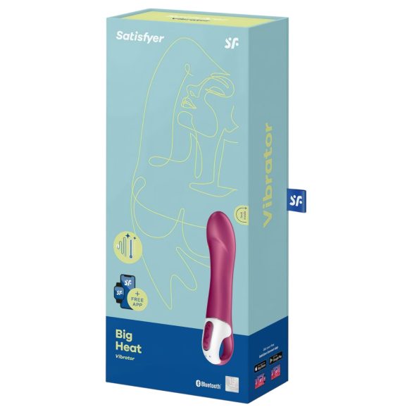 Satisfyer Big Heat - oplaadbare verwarmde G-spot vibrator (rood)