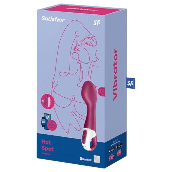 Satisfyer Hot Spot - oplaadbare verwarmde G-spot vibrator (rood)