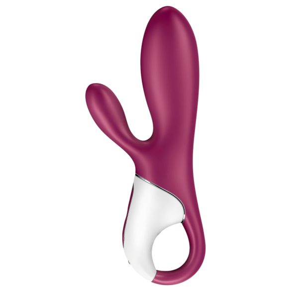 Satisfyer Hot Bunny - clitorale rabbit vibrator met verwarming - siliconen rood