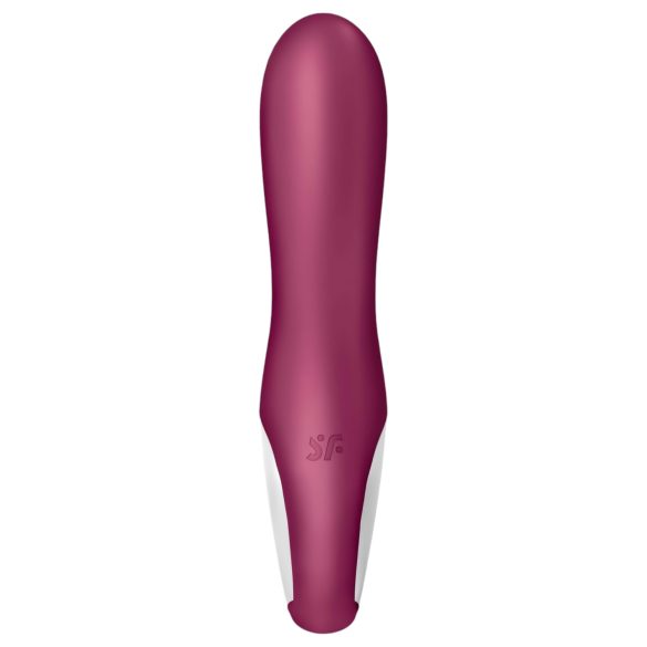Satisfyer Hot Bunny - clitorale rabbit vibrator met verwarming - siliconen rood