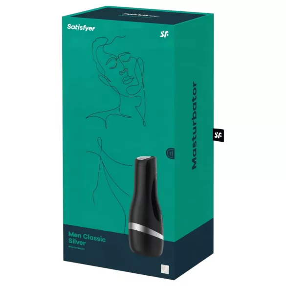 Satisfyer Men Classic - masturbator - handmatig zuigen - zilver