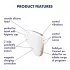 Satisfyer Love Triangle - luchtdruk clitorisstimulator - wit - oplaadbaar