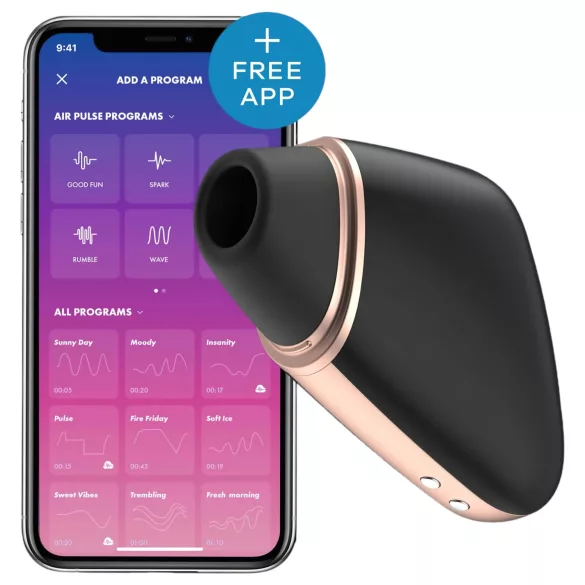 Satisfyer Love Triangle - luchtdruk clitorisstimulator - oplaadbaar - zwart
