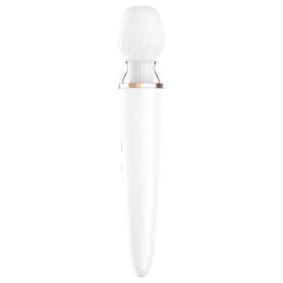 Satisfyer Double Wand-er - slimme massagestav vibrator (wit)