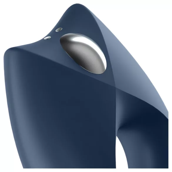 Satisfyer Royal One - App-gestuurde vibrerende penisring voor mannen (blauw)