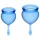 Satisfyer Feel Good - siliconen menstruatiecup-set (blauw, 2 stuks)