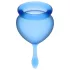 Satisfyer Feel Good - siliconen menstruatiecup-set (blauw, 2 stuks)