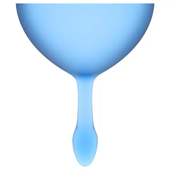 Satisfyer Feel Good - siliconen menstruatiecup-set (blauw, 2 stuks)