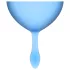 Satisfyer Feel Good - siliconen menstruatiecup-set (blauw, 2 stuks)