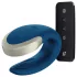 Satisfyer Double Love - App-gestuurde koppelsvibrator (blauw)