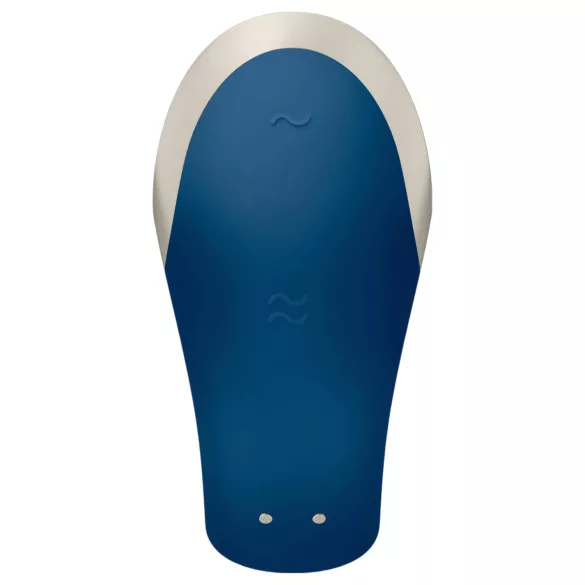 Satisfyer Double Love - App-gestuurde koppelsvibrator (blauw)