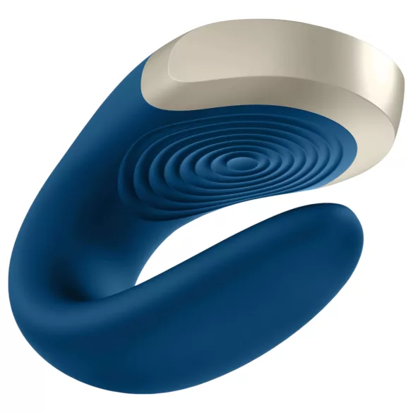 Satisfyer Double Love - App-gestuurde koppelsvibrator (blauw)