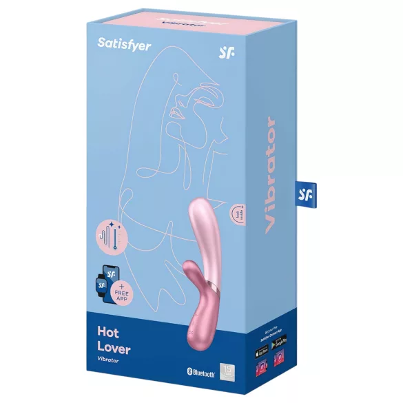 Satisfyer Hot Lover - slimme vibrator - oplaadbaar siliconen roze