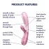 Satisfyer Hot Lover - slimme vibrator - oplaadbaar siliconen roze
