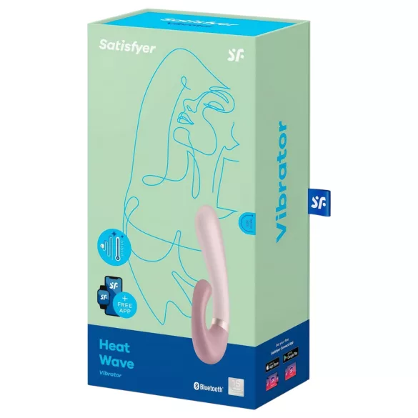 Satisfyer Heat Wave - vibrator met verwarming - met arm - beige