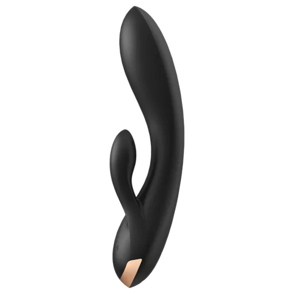Satisfyer Double Flex - App-gestuurde vibrator met clitorisstimulator (zwart)