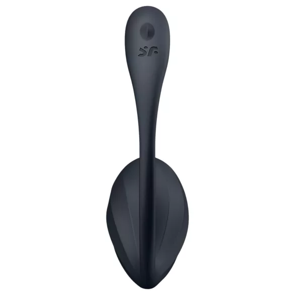Satisfyer - Vibrerend eitje met afstandsbediening - geribbeld - zwart