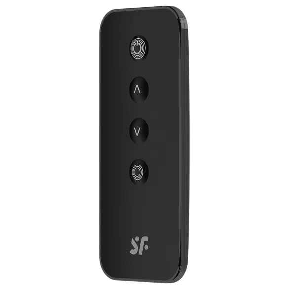 Satisfyer - Vibrerend eitje met afstandsbediening - geribbeld - zwart