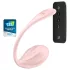 Satisfyer Ribbed Petal - vibrerend ei met afstandsbediening - siliconen - roze
