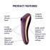 Satisfyer Dual Kiss - vibrator voor vagina en clitoris - 2-in-1 - paars