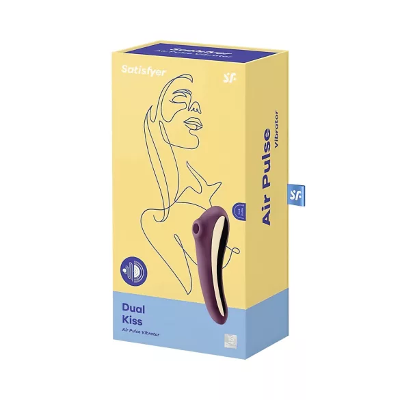 Satisfyer Dual Kiss - vibrator voor vagina en clitoris - 2-in-1 - paars