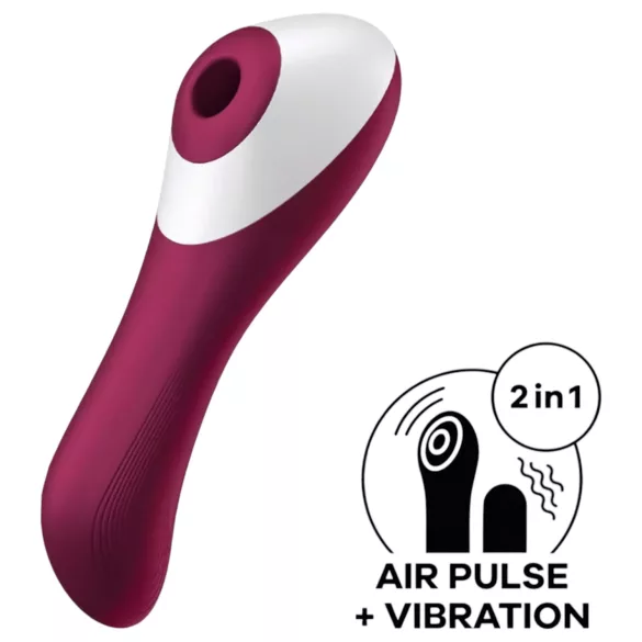 Satisfyer Dual Crush - vibrator voor vagina en clitoris - oplaadbaar - rood