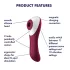 Satisfyer Dual Crush - vibrator voor vagina en clitoris - oplaadbaar - rood