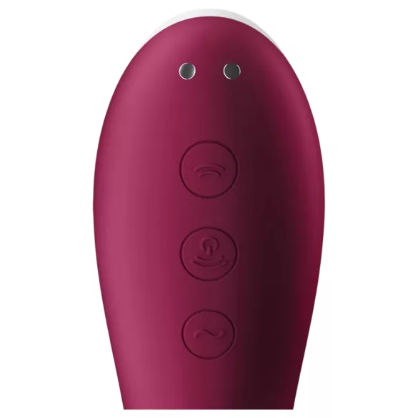 Satisfyer Dual Crush - vibrator voor vagina en clitoris - oplaadbaar - rood
