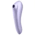 Satisfyer Dual Pleasure - luchtdruk vibrator met app - 2in1 - paars