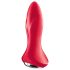 Satisfyer Rotator Plug 1 - parelvormige anale vibrator (rood)