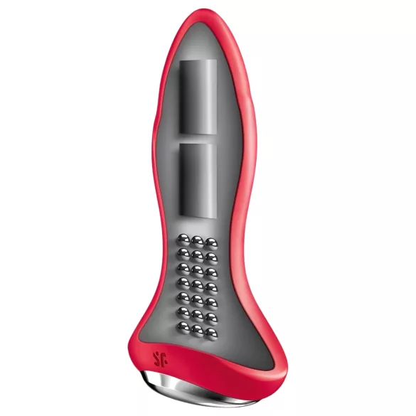 Satisfyer - anaal vibrator met bolletjes - siliconen - rood
