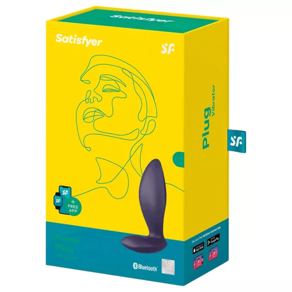 Satisfyer Power Plug - anale vibrator - app-bestuurbaar - siliconen - paars