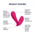 Satisfyer Top Secret - vibrator met 2 motoren - app-bestuurbaar - roze
