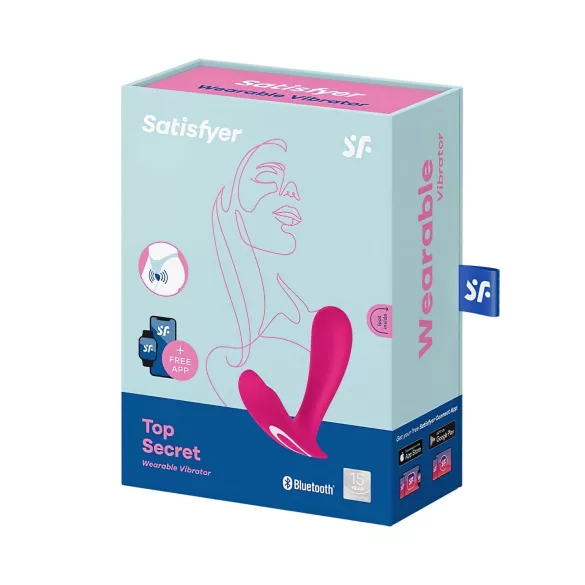 Satisfyer Top Secret - vibrator met 2 motoren - app-bestuurbaar - roze