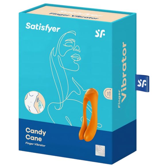 Satisfyer Candy Cane - vibrerende stimulator - oplaadbaar waterdicht - oranje