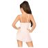 Penthouse Verleiding: kanten negligé & string (wit) - L/XL