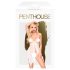 Penthouse Sweet Beast - rozen babydoll set (wit) - L/XL