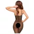 Penthouse Dark Wish - open bodystocking - netstof - zwart