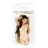 Penthouse Eye of the Storm - lingerieset - bloemenmotief netstof - wit - XL