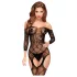 Penthouse Top-Notch - open net lingerieset - zwart