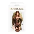 Penthouse Top-Notch - open net lingerieset - zwart