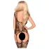 Penthouse Love Bud - lingerie set - open kant netstof - zwart