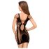 Penthouse Juicy Poison - zwarte mini-jurk met bandjes