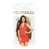Penthouse Earth-shaker - lingerie set - halternek - rood - M/L