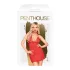 Penthouse - babydoll met string - rood - lingerie set - L/XL