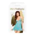 Penthouse - Nachthemd en string - turquoise - lingerie set - M/L
