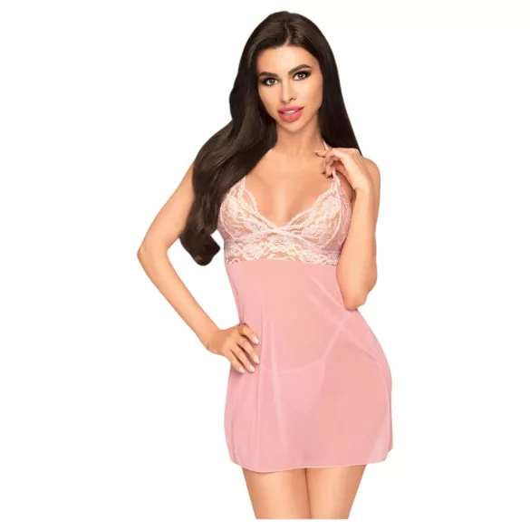 Penthouse Bedtime Story - babydoll met string - roze
