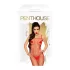 Penthouse - catsuit - open kruis - netstof rood