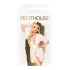 Penthouse Hypnotic Power - kanten korte kimono met string - wit - XL