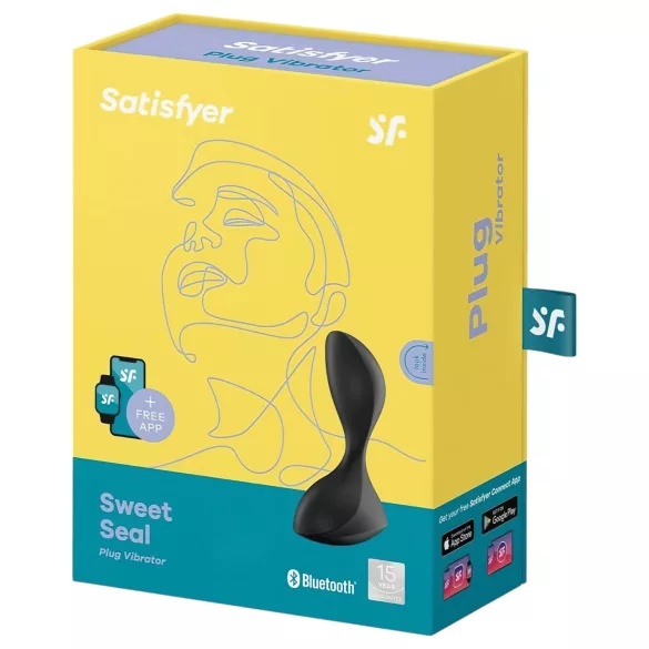 Satisfyer - anaal vibrator met app-functie - siliconen - zwart